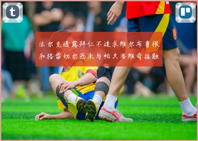 法尔克透露拜仁不追求维尔布鲁根和格雷切尔西未与帕夫洛维奇接触